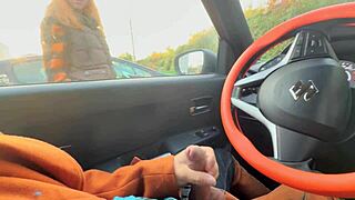 Stranger Girl Aids Secret Car Jerk Flash