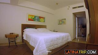 curvy blonde latina milf gets fucked hard in hotel room