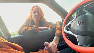 Stranger Girl Aids Secret Car Jerk Flash