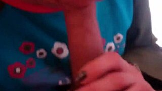 she swallows all the cum after deep throat blowjob
