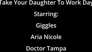 Dr Tampa's Big Ass Nurse Giggles Spread Shaved Pussy For Patient