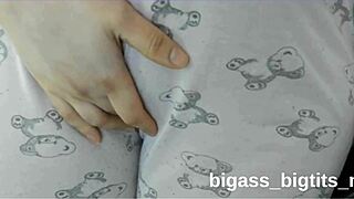CAMELTOE PUSSY PEEK IN PAJAMAS FROM CURVY BBW SOLO!