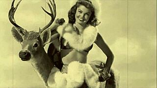 vintage christmas scenes from antique retro holiday films