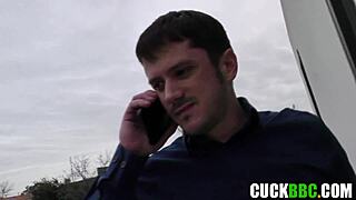 GF Sneaks Off with Black Couple Behind Cuckold's Back