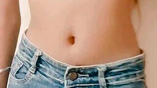 hot indian slim girl plays solo with boobs and pussy
