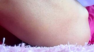 i pound my homemade toy close up my monster cock throbs loving every thrust