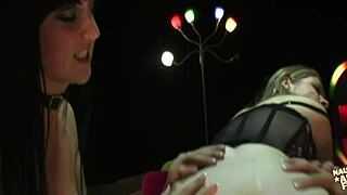 Suzy And Friends Pound Guy's Big Cock Assfucking Orgy!