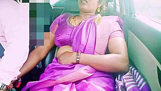 car sex dirty talks with indian saree housewife