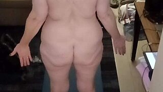 hot milf with big natural tits does naked yoga