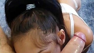 Petite candie cross gets face fucked hard