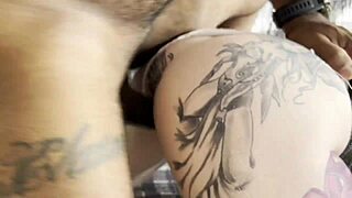 Brazilian babe pulls panties aside for bbc creampie