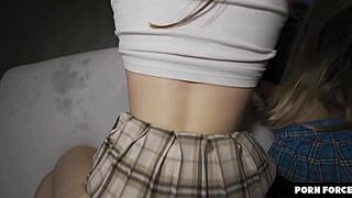 innocent college teens discover wild swinger orgy with cumshots and rough doggystyle
