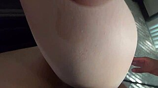 snow bunny struggles with bbc bareback so he finishes her sideways