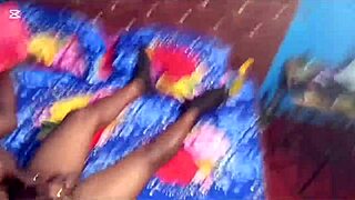 Reverse dick riding in bedroom