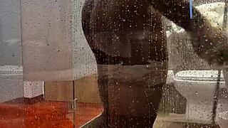 Shower session in budapest turns into solo bbc play