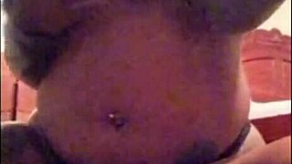 sexy milf flashes ass and fingers deep