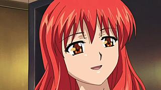 hentai threesome with horny redheads