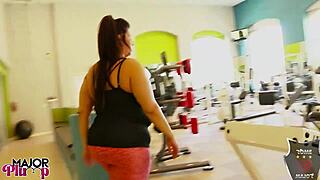 Gym day ends with bbc kitchen cum