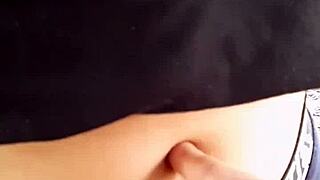 i stop to admire her navel