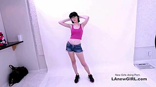 ravishing brunette goddess gets fucked in modeling audition