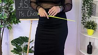 sexual wellness ass gets spanked in see through stockings
