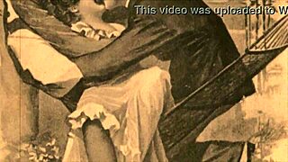 vintage erotic drawings show retro nude scenes