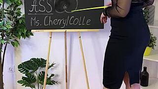 sexual wellness ass gets spanked in see through stockings