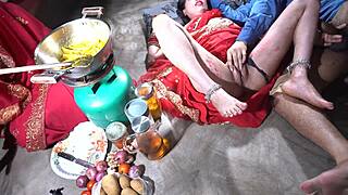 indian stepmom kitchen sex