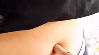 i stop to admire her navel