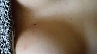 masterbating couple cum on tits