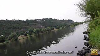 Hunt4k cuckold watches his girlfriend liliane fuck for cash in park