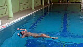 Hungarian teen sazan cheharda swims naked and teases