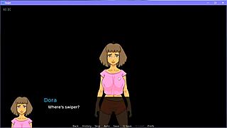 Big tits cartoon girl gets fucked by swiper in adult game parody