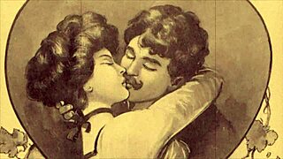 vintage erotic drawings show retro nude scenes