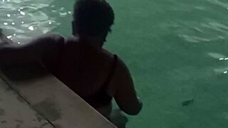 I invited a mature woman i met at the hotel pool to come to my room
