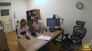 Loan4k rough sex with a young student on the table
