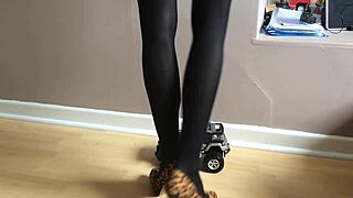 Toy Car Crushed Under High Heels