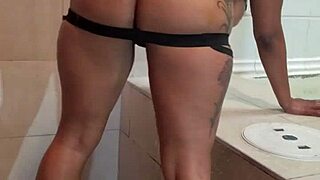 Sexy latina porsha carrera gets wet and twerks in shower