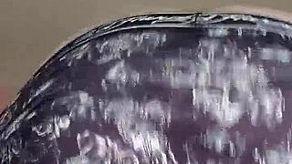 prone girl cums hard with vibrator