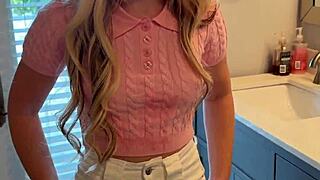BRITT BLAIR seduces best friends step dad after getting soaked