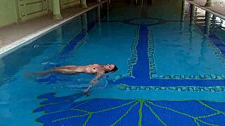 Hungarian teen sazan cheharda swims naked and teases
