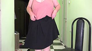 Mature Milf In Stockings Jumps Rope Shakes Big Boobs And Fat Booty Saggy Tits Bounce Fetish