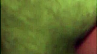 Katie masturbates her juicy pussy using vibrator close up