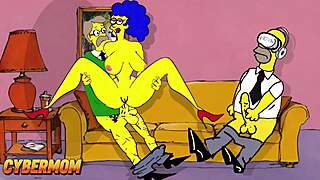 cuckold fantasies my slut wife cheats on me with other men cartoon simpsons parody compilation