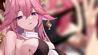 special feminization training with girlfriend yae miko