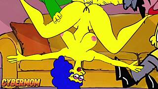 cuckold fantasies my slut wife cheats on me with other men cartoon simpsons parody compilation