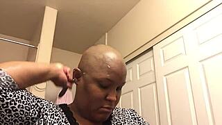 milf at home first time shaving her head smooth