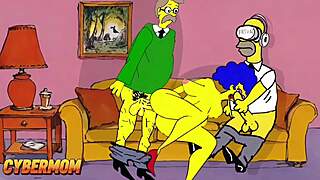 cuckold fantasies my slut wife cheats on me with other men cartoon simpsons parody compilation