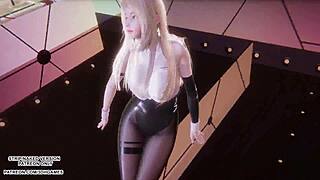 Mmd chung ha stress ahri kpop dance