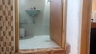 Horny Colombian Milf Masturbates At Neighbors Bathroom Door